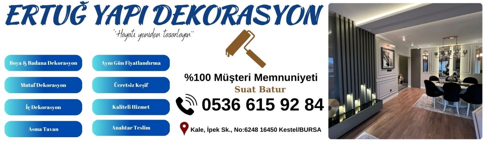 Kestel Dekorasyon Firmaları